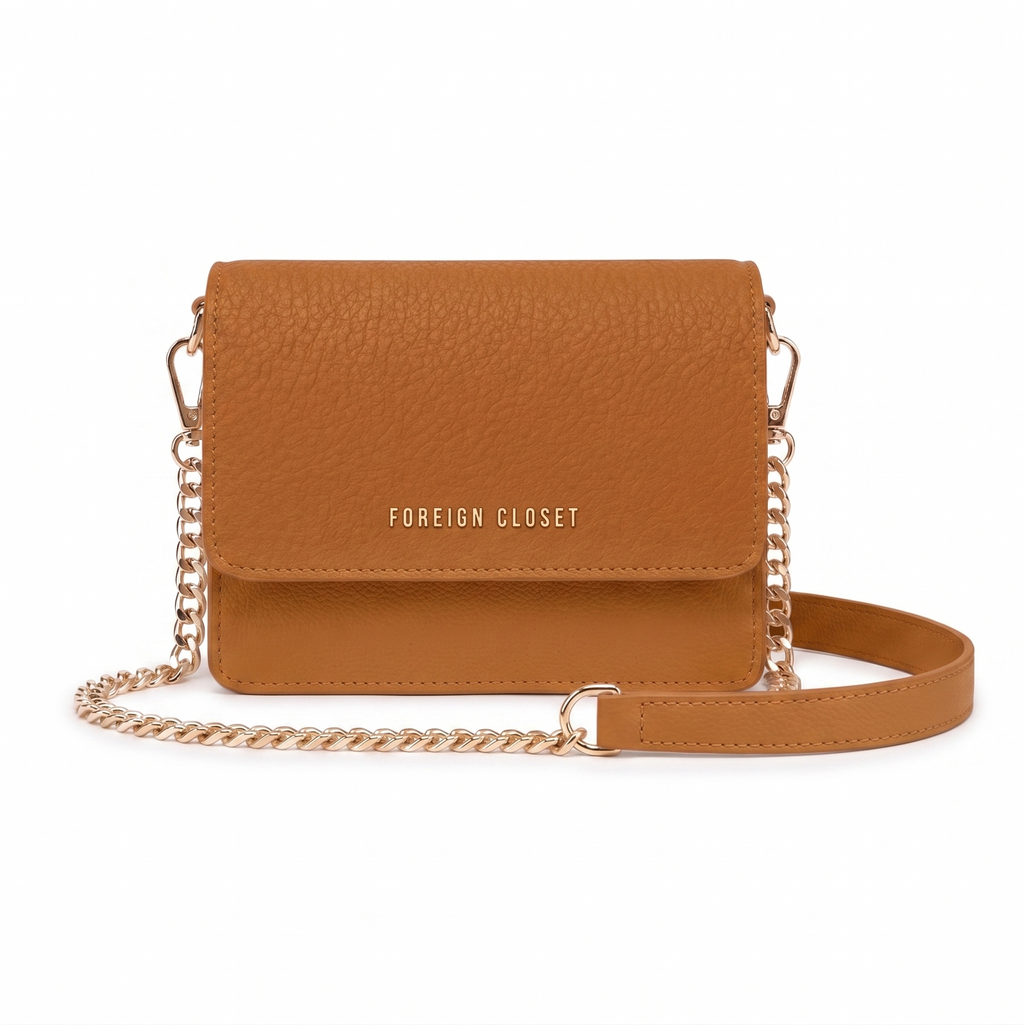 Signature Chained Crossbody – Cognac Rich (Limited Pre-Order)