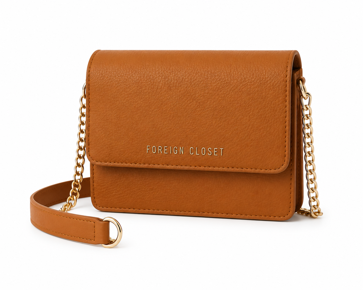 Signature Chained Crossbody – Cognac Rich (Limited Pre-Order)