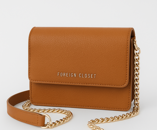 Signature Chained Crossbody – Cognac Rich (Limited Pre-Order)