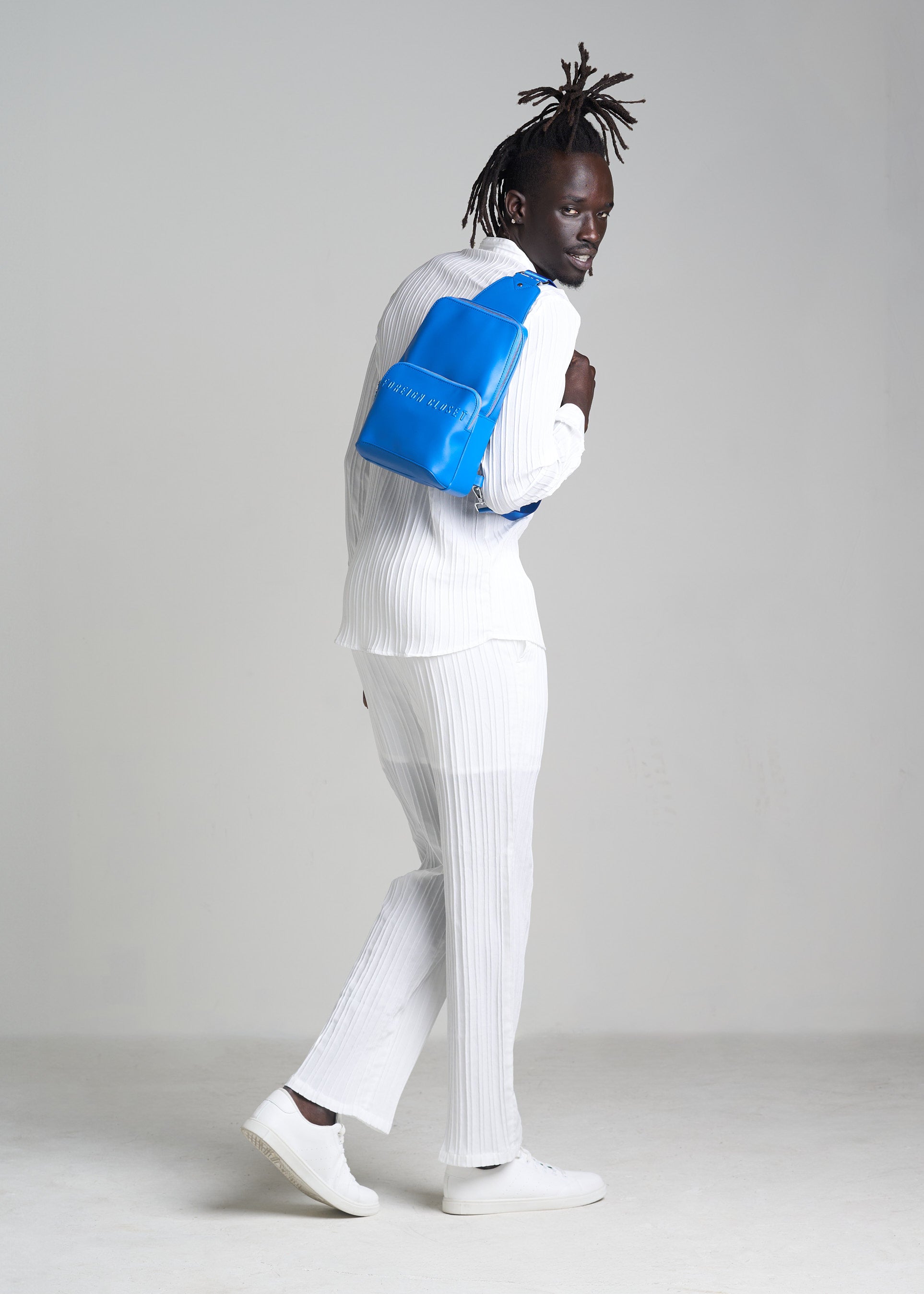 Signature Icon Shoulder Bag (Icy Blue)